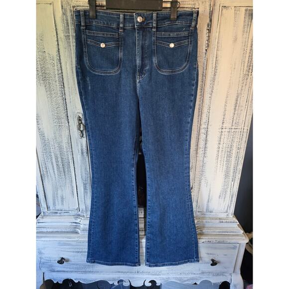 NWT Anthropologie Pilcro The Icon Flare Jeans - 30 waist - Picture 5 of 5